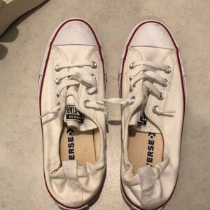 Converse White and Red Sneakers